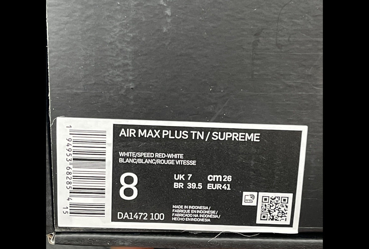 Supreme x Nike Air Max Plus White