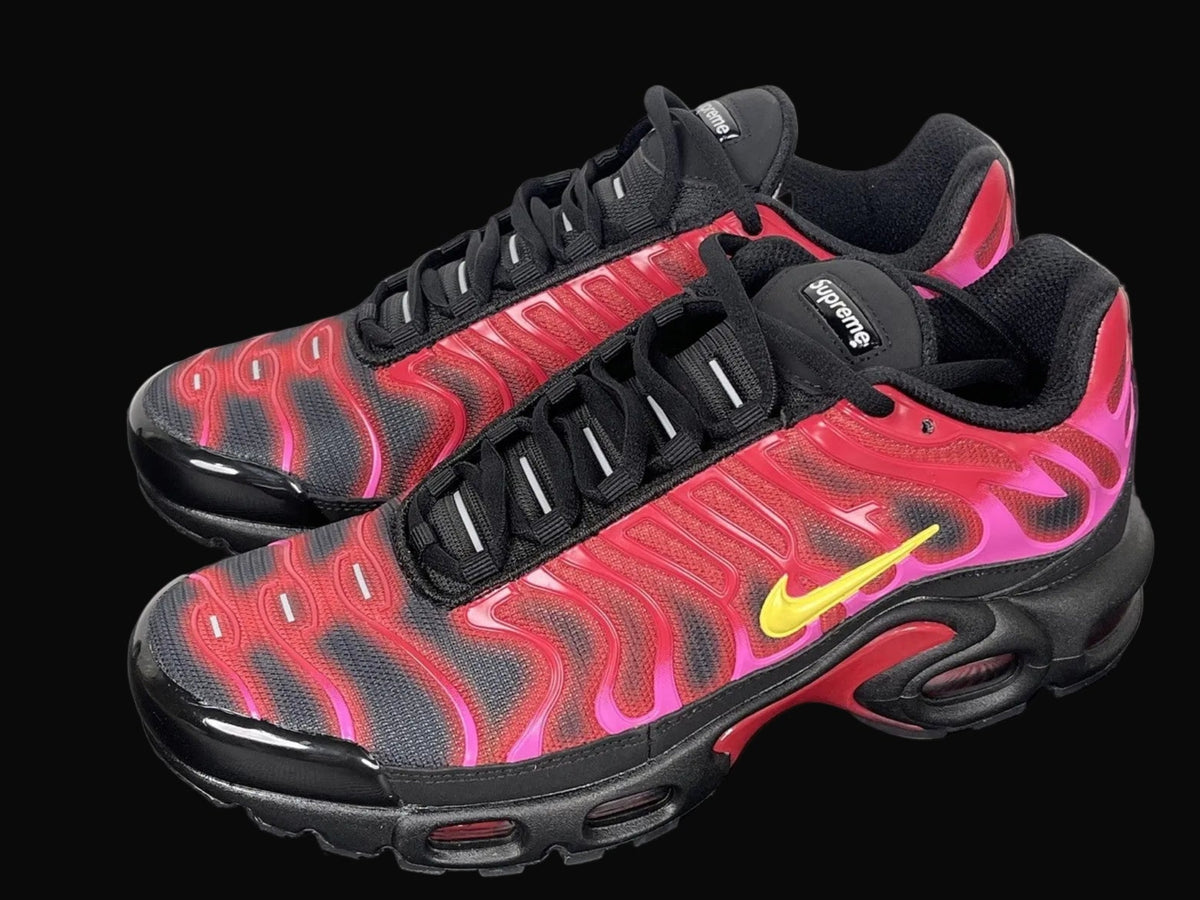 Supreme x Nike Air Max Plus TN University Red Fire Pink
