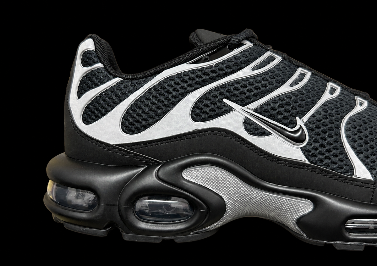 Nike Air Max Plus Premium Black Reflective Silver