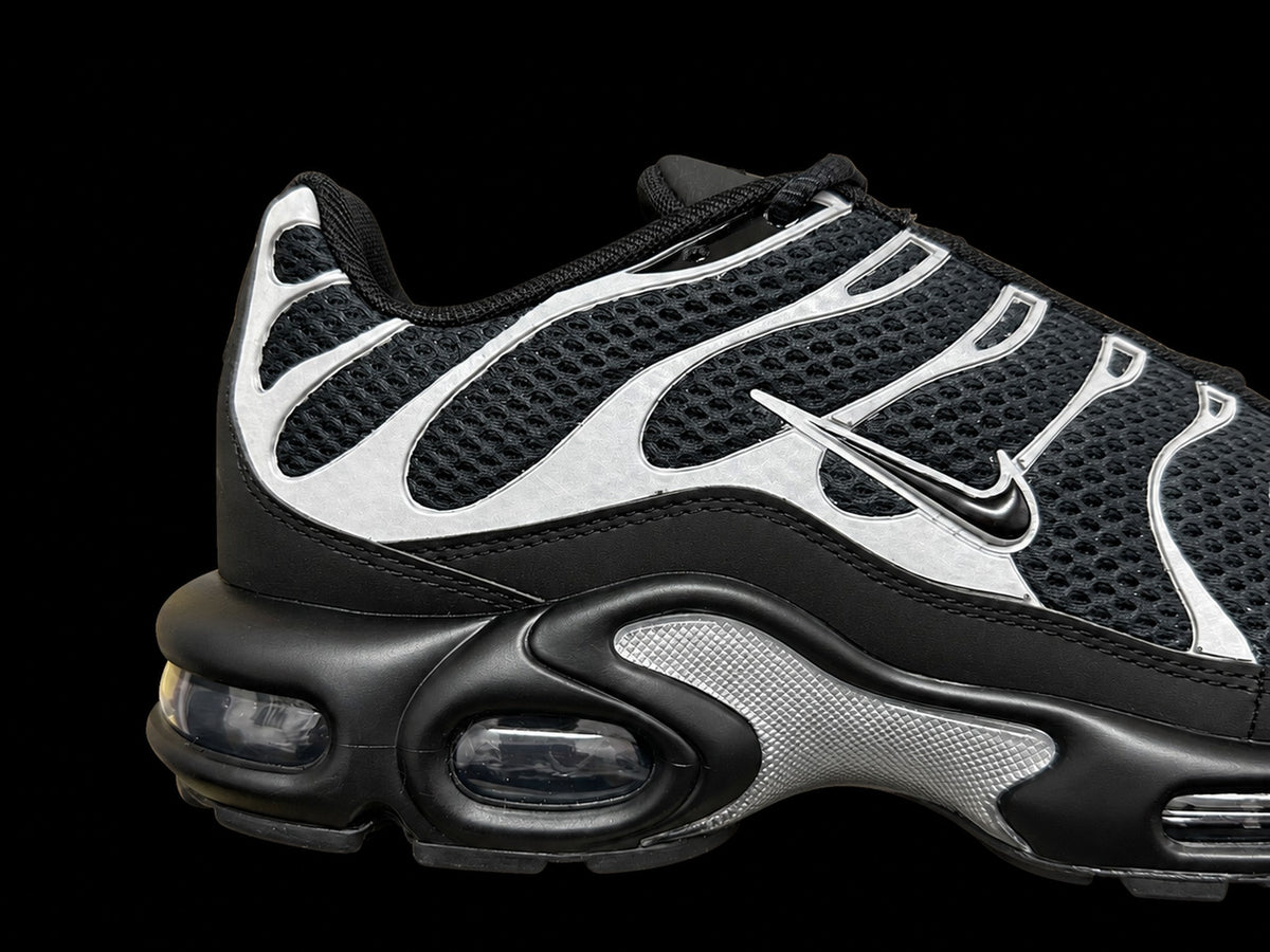 Nike Air Max Plus Premium Black Reflective Silver