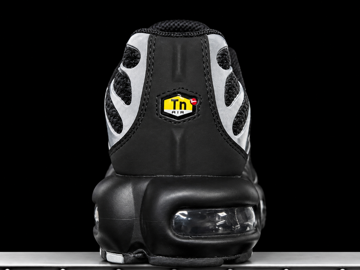Nike Air Max Plus Premium Black Reflective Silver