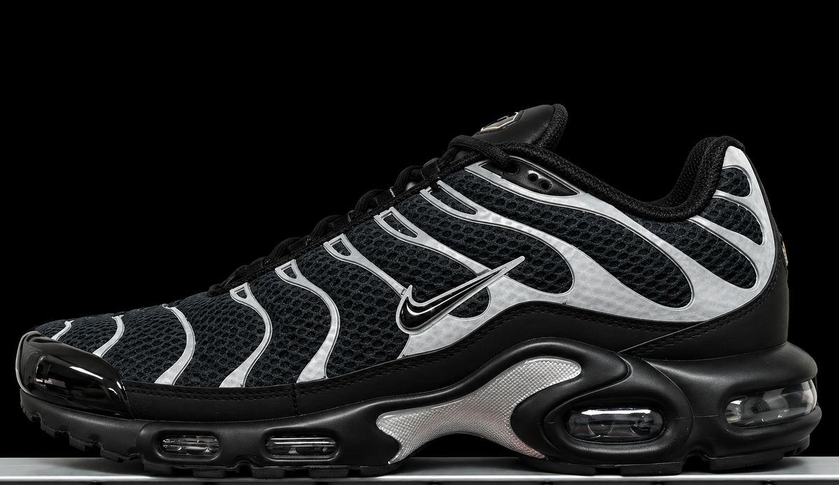 Nike Air Max Plus Premium Black Reflective Silver