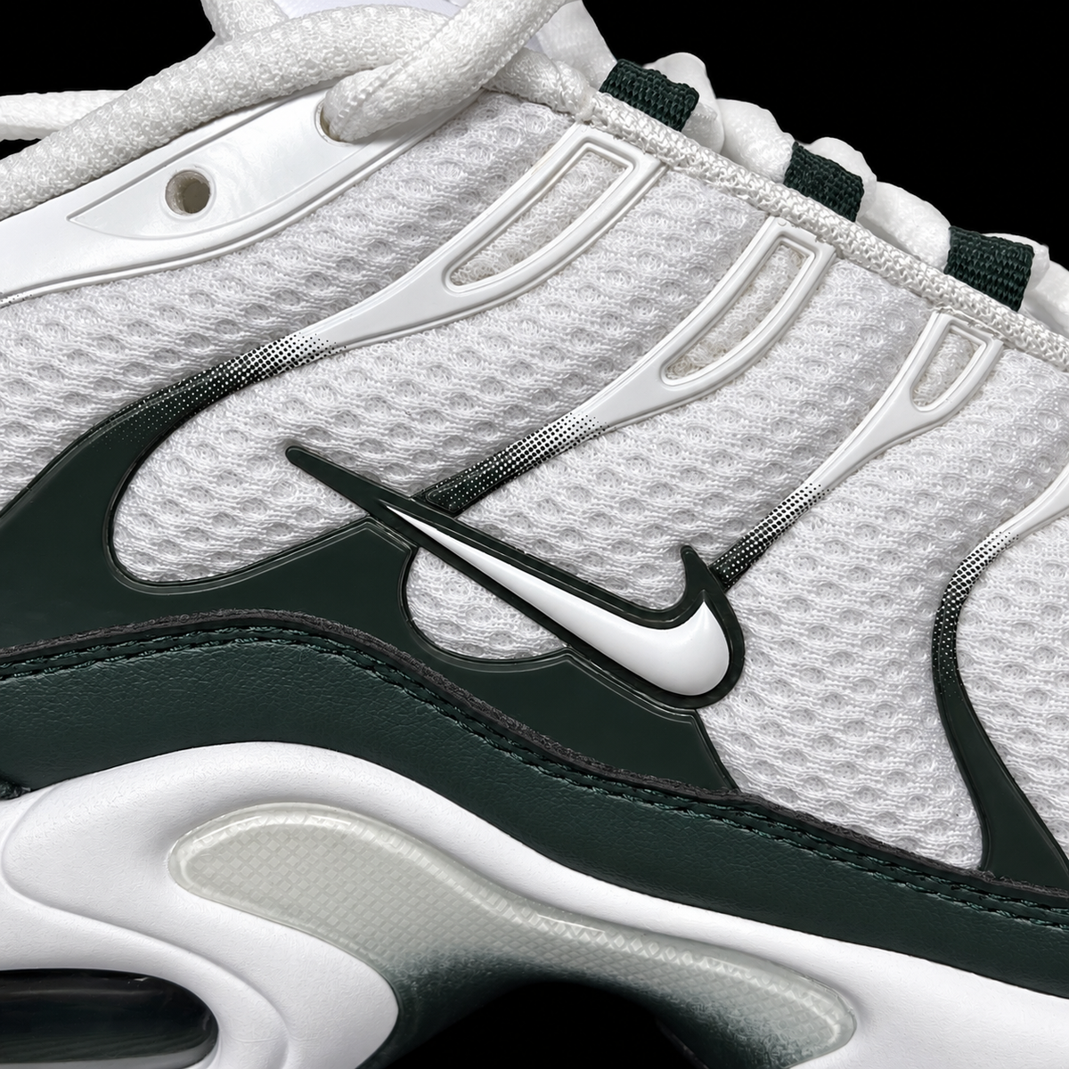 Air Max Plus Multi Swoosh White Green